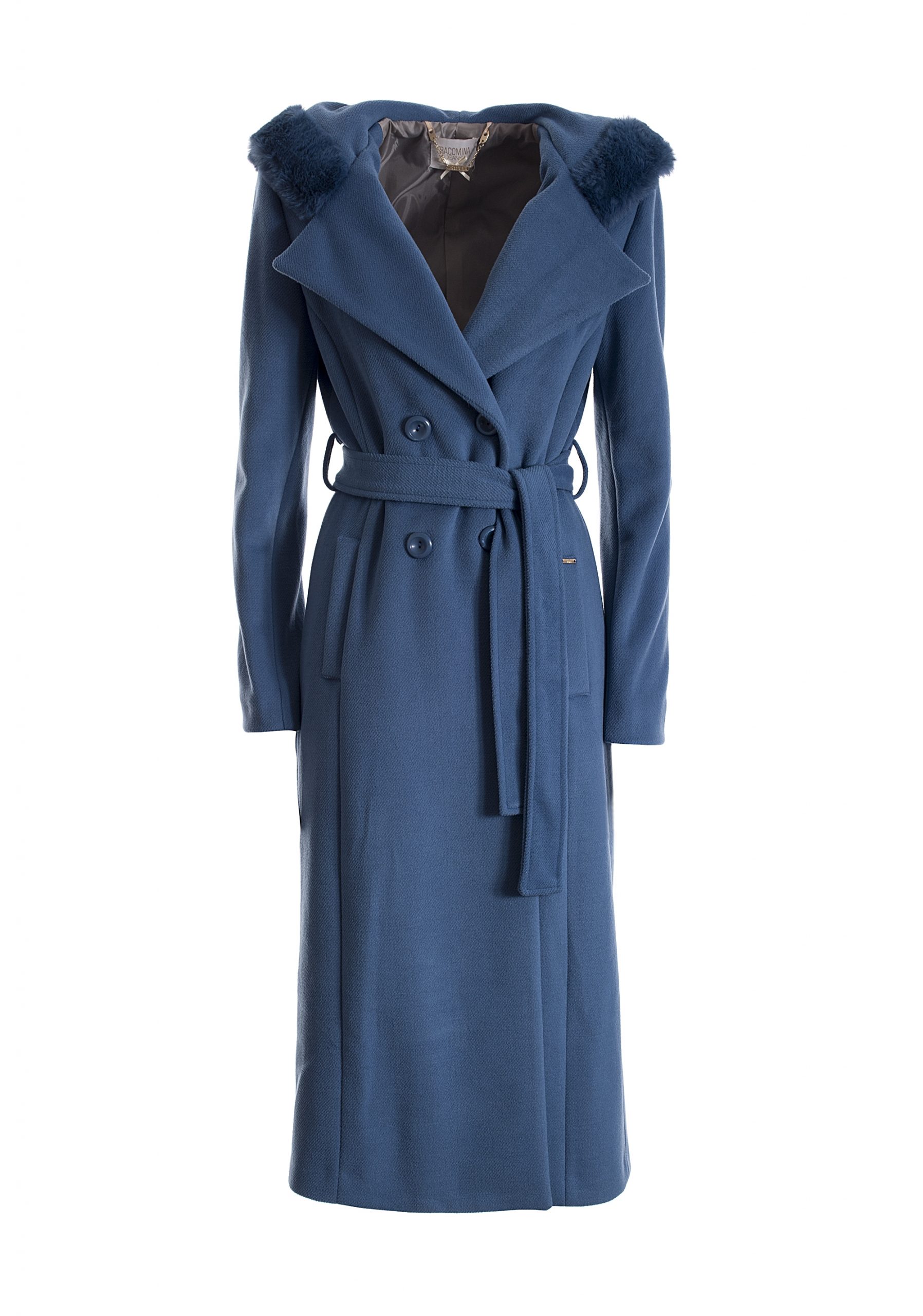 Cappotto collo pelliccia Fracomina